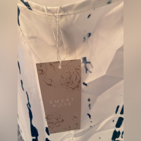 Long Blue Tye-Dye Maxi Dress - Picture 3 of 3